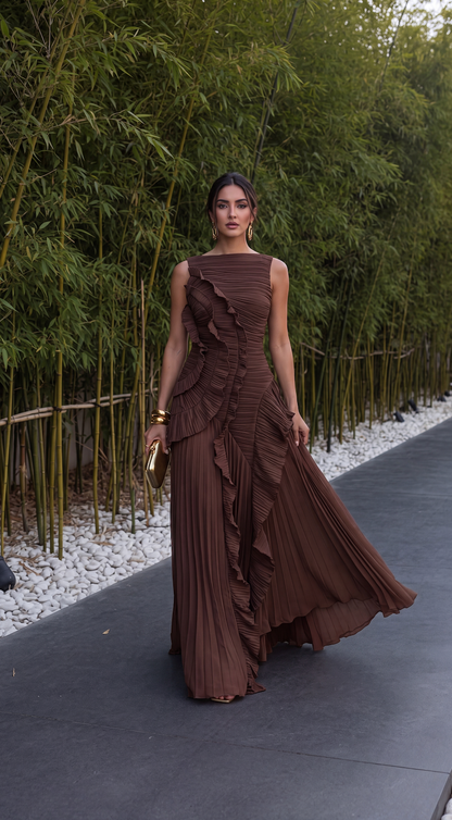 Claudia | Ruffle Detail Maxi Dress