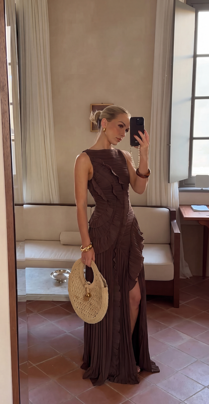 Claudia | Ruffle Detail Maxi Dress