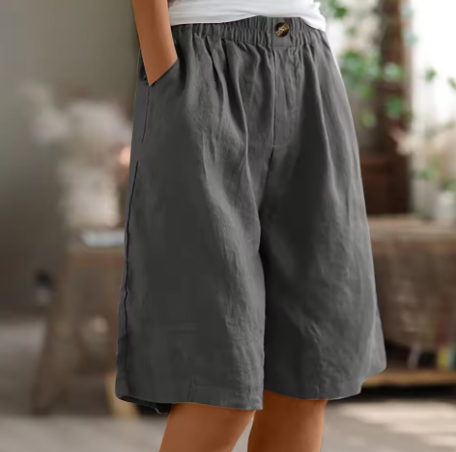 Bea | Women's Relaxed Fit Cotton Long Shorts for Summer