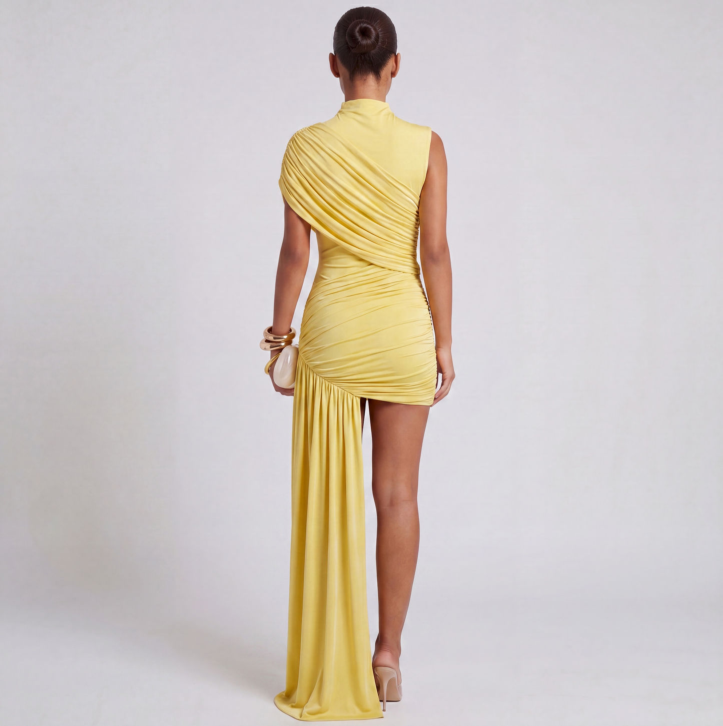 Josie | Women's Off-Shoulder High Neck Mini Dress