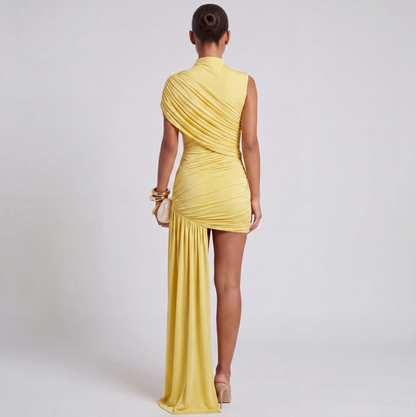 Josie | Women's Off-Shoulder High Neck Mini Dress