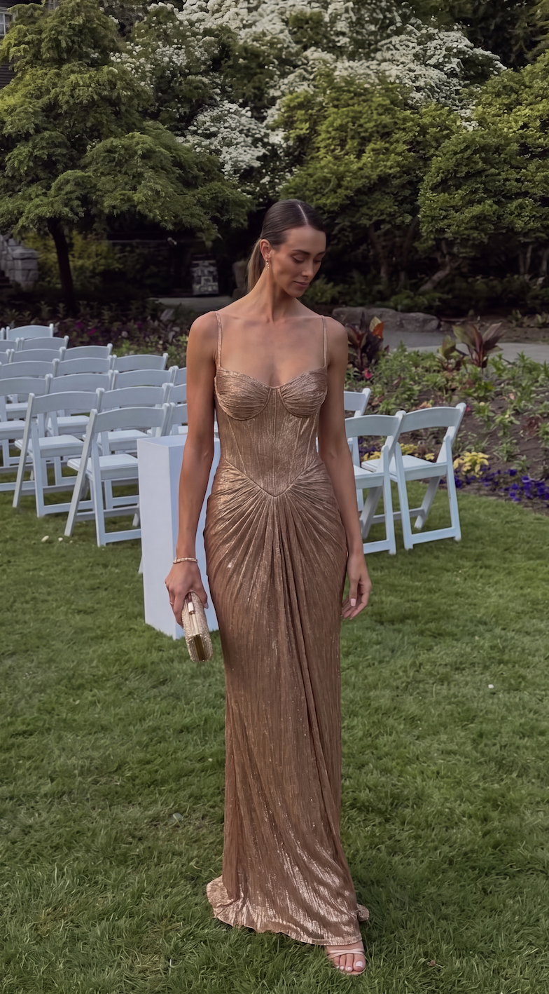 Genevieve | Women's Corset Bodice Maxi Dress
