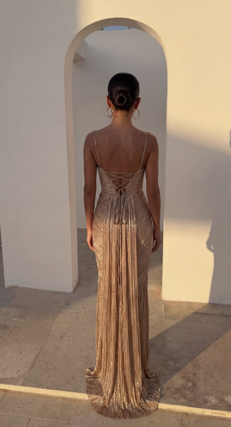 Genevieve | Women's Corset Bodice Maxi Dress