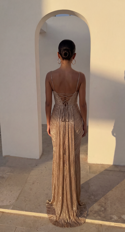 Genevieve | Women's Corset Bodice Maxi Dress