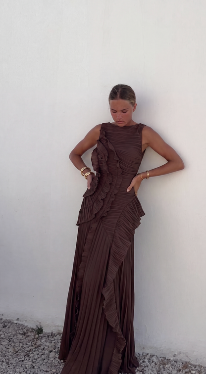 Claudia | Ruffle Detail Maxi Dress