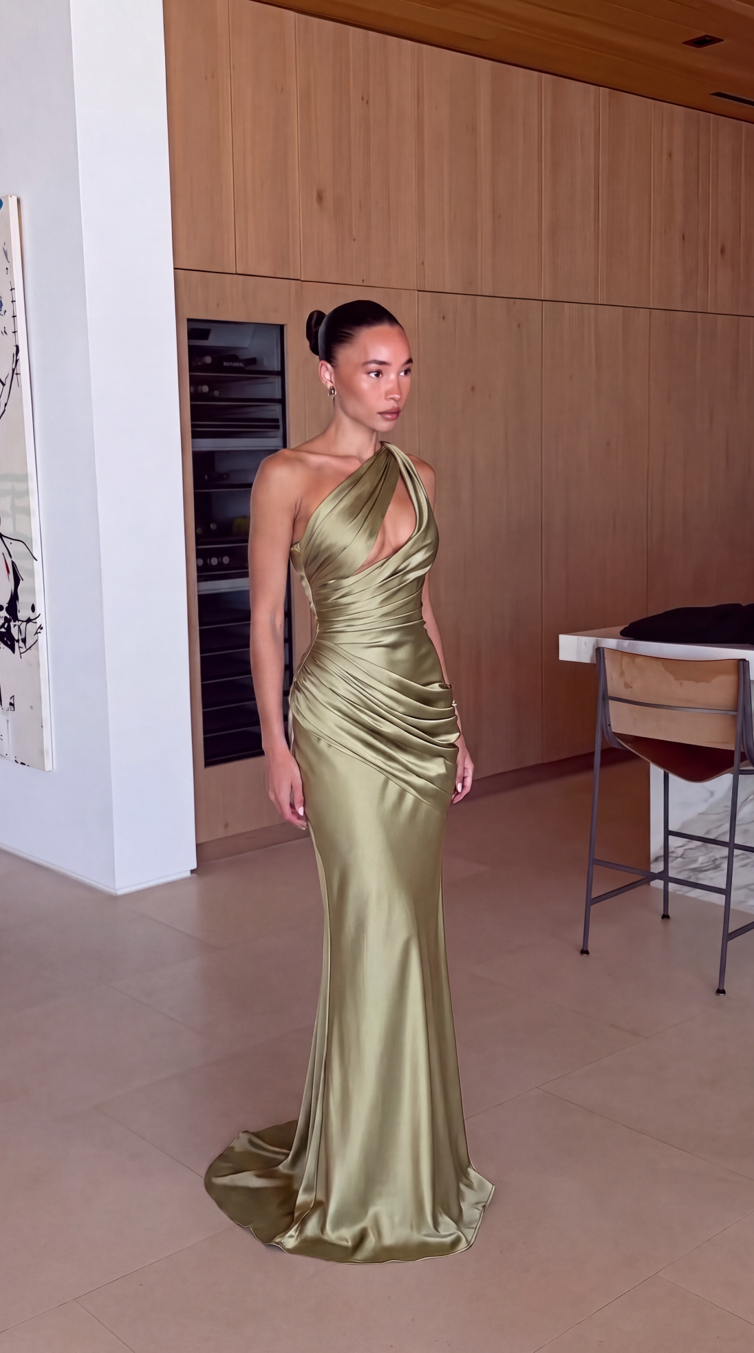 Alaia | Satin Maxi Dress