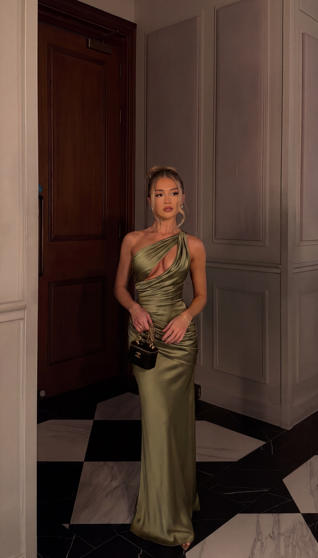 Alaia | Satin Maxi Dress