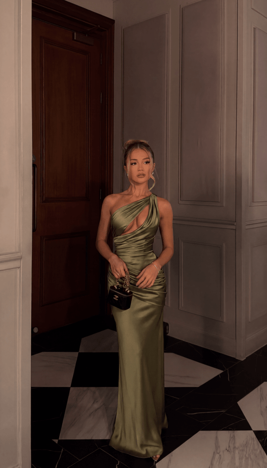 Alaia | Satin Maxi Dress
