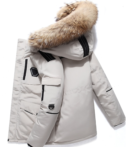 Crispin | Padded Hooded Parka Faux Fur Drawstring Waist