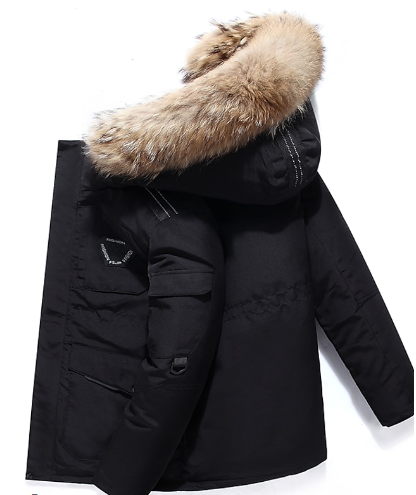 Crispin | Padded Hooded Parka Faux Fur Drawstring Waist