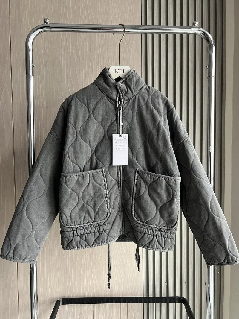 Petra | Women's Vintage Quilted Cotton Puffer Jacket