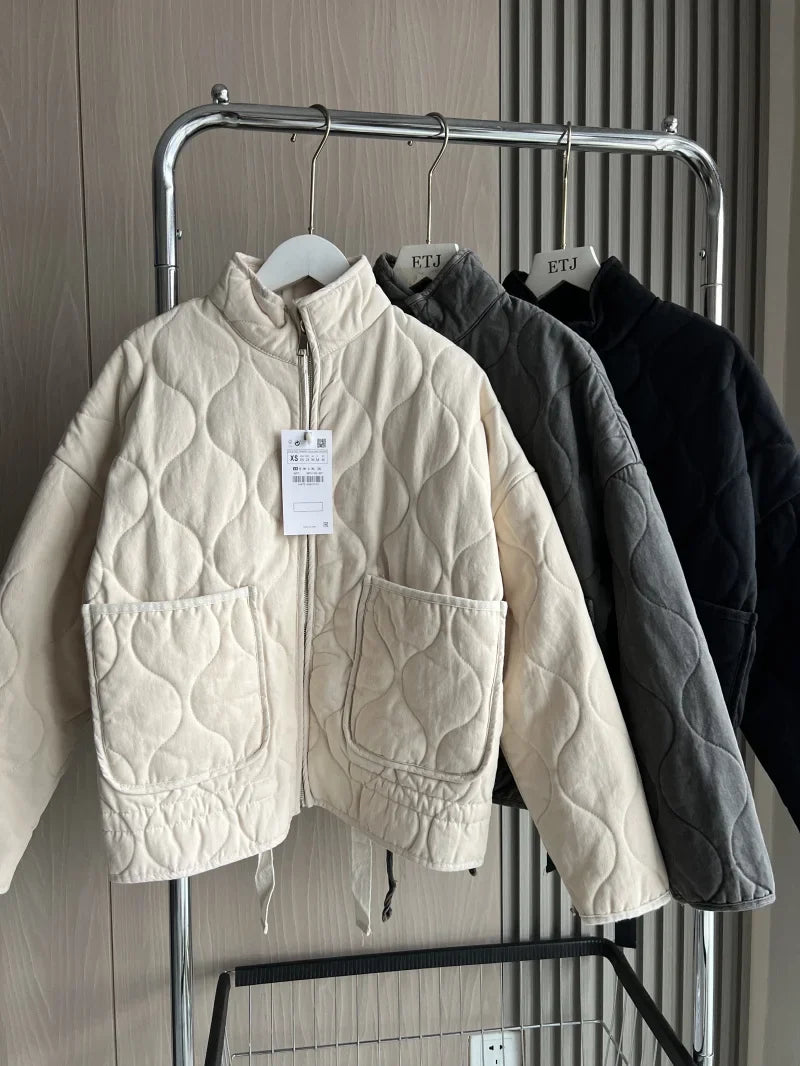 Petra | Women's Vintage Quilted Cotton Puffer Jacket
