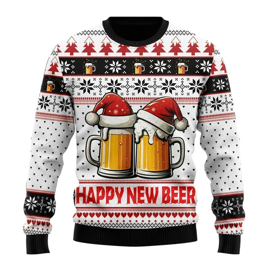 Gaspar | Mens Xmas Jumpers Beer Motif Knit