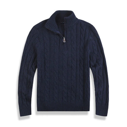 Archie | Men's Quarter-Zip Cable Knit Sweater
