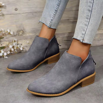 Riley | Women's Wedge Heel Pointed Toe Ankle Boots