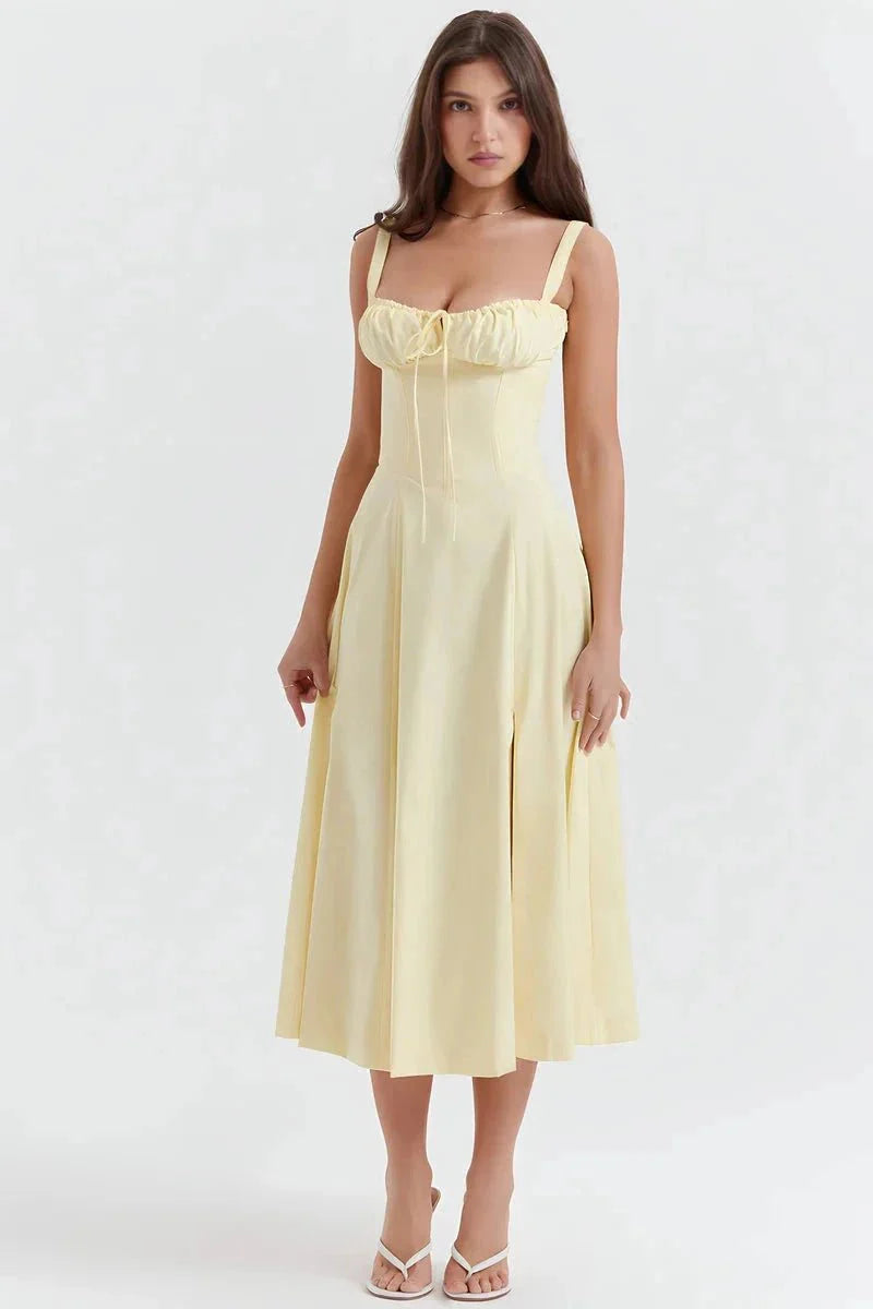 Linsay | Corset Bodycon Midi Dress