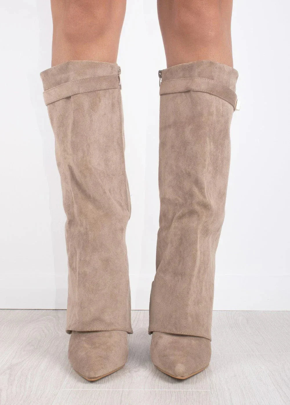Perdita | Slouch Knee High Heeled Boots Relaxed Silhouette