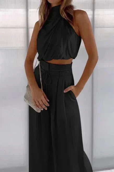 Shay | Sleeveless Top & Wide-Leg Pants Summer Set