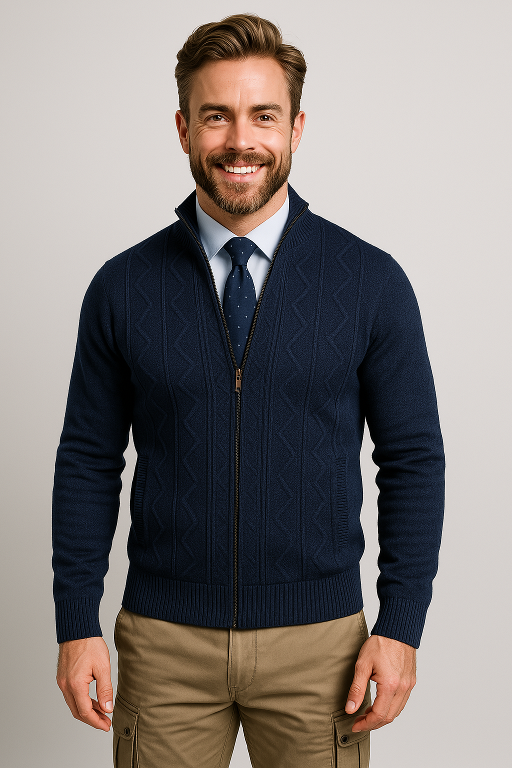 Lancelot | Soft Knit Button Front Cardigan Regular Fit