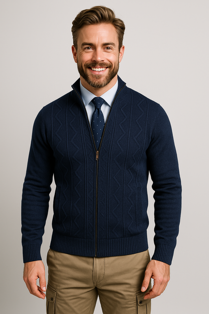 Lancelot | Soft Knit Button Front Cardigan Regular Fit