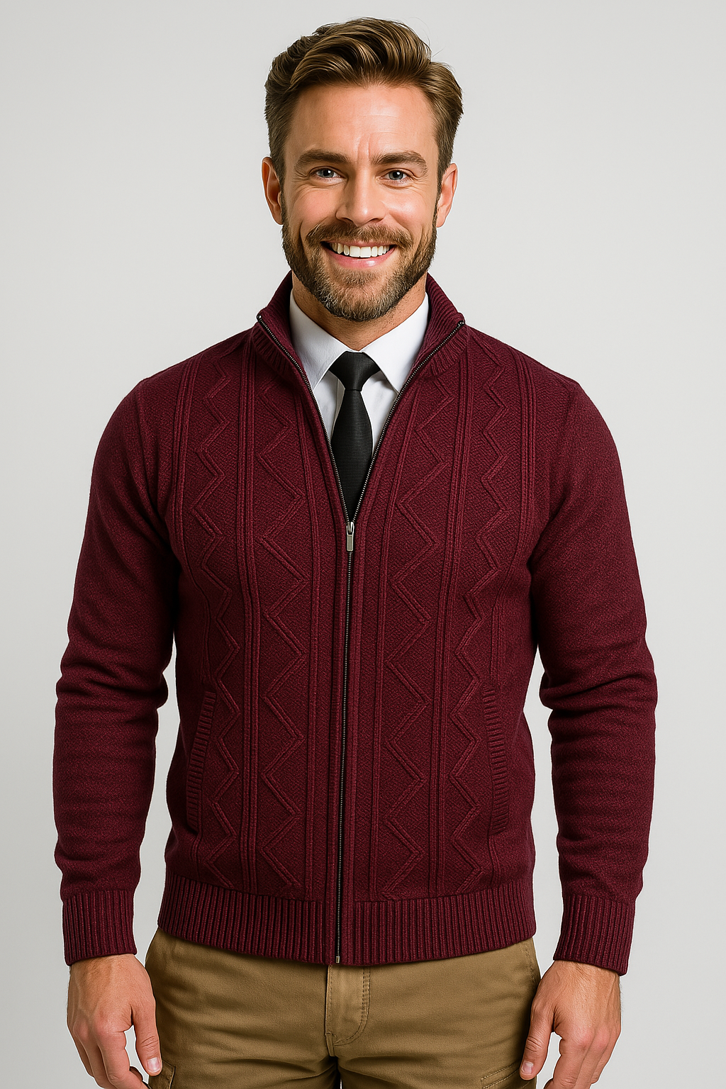 Lancelot | Soft Knit Button Front Cardigan Regular Fit