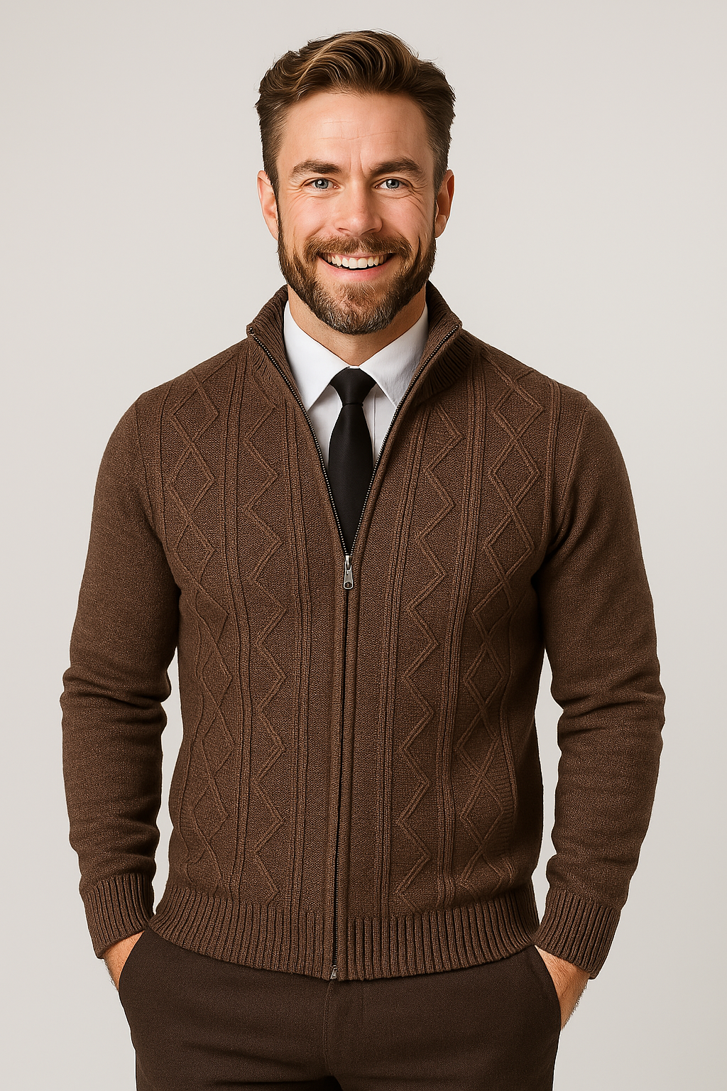 Lancelot | Soft Knit Button Front Cardigan Regular Fit