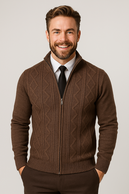 Lancelot | Soft Knit Button Front Cardigan Regular Fit