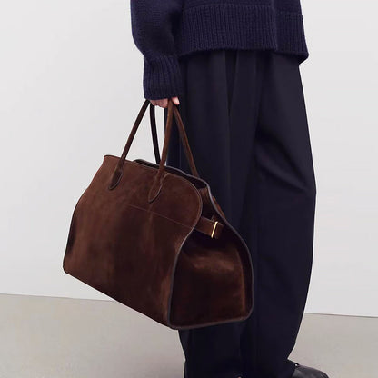 Sofia Amoretti Large Structured Suede Handbag