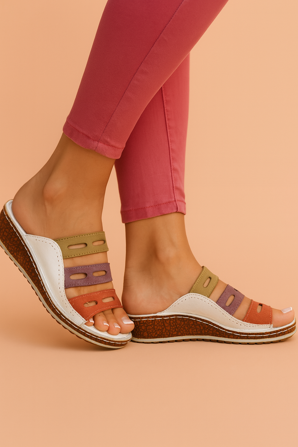 Sophia | Colourful Wedge Sandals