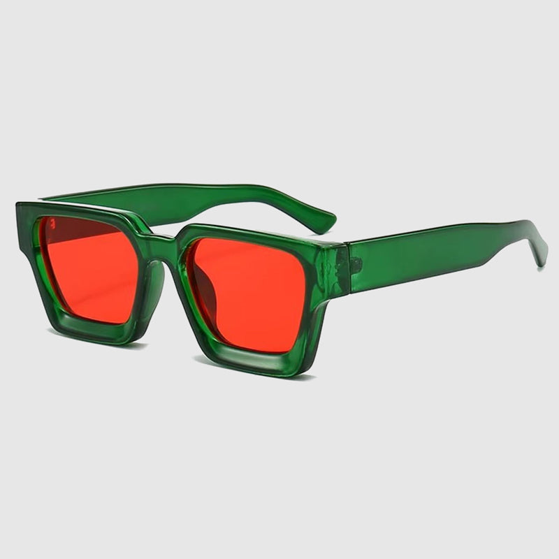 Square-Style Sunglasses with Tinted Lenses