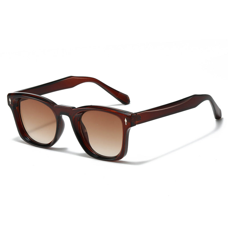 Square Frame Sunglasses with Tinted Lenses