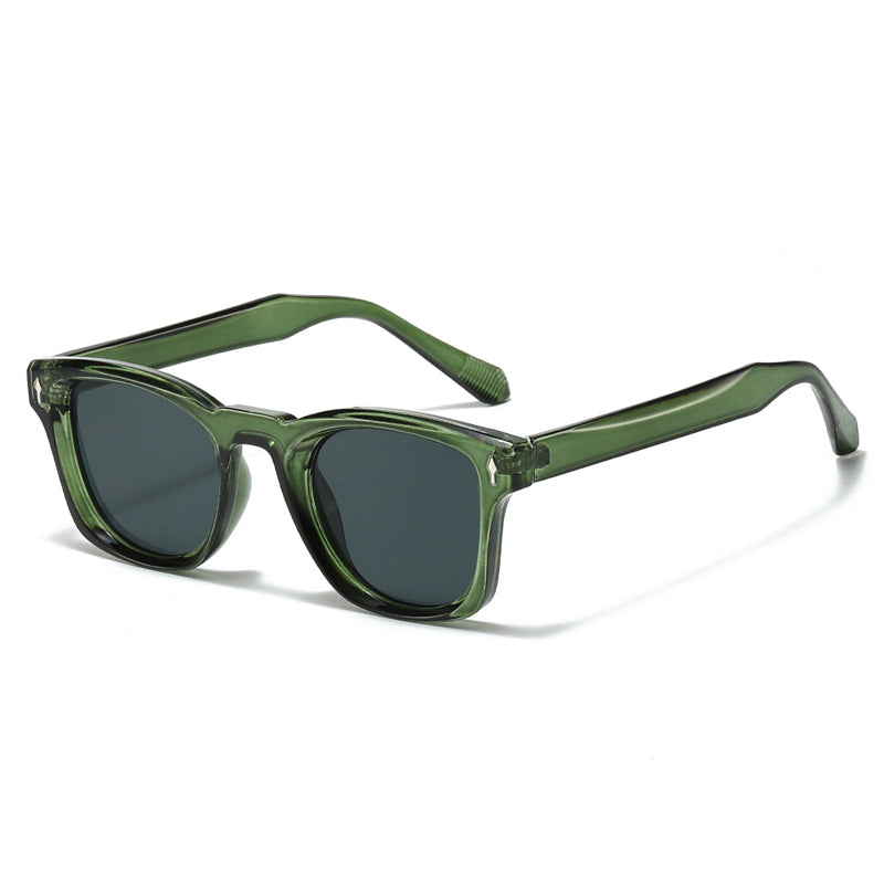 Square Frame Sunglasses with Tinted Lenses