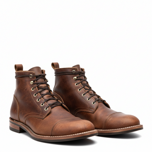 Ford | Men's Vintage Leather Lace-Up Boots