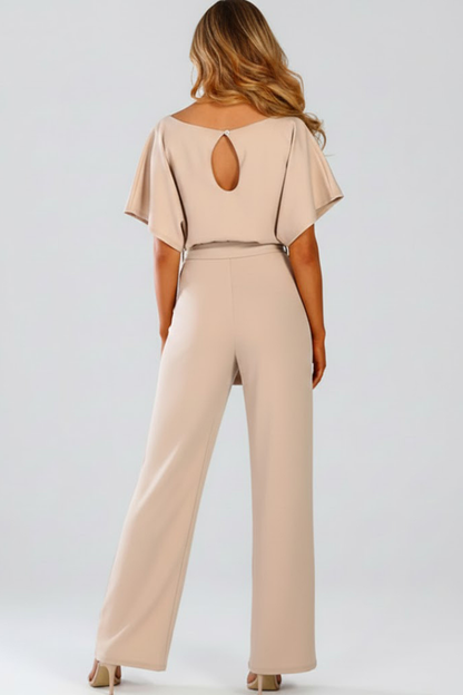 Petra | Women's Wide Leg Belted Jumpsuit