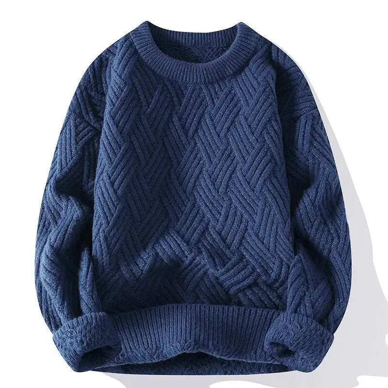 Morgan | Men's Crewneck Patterned Sweater
