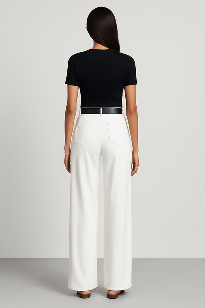 Tailored Wide-Leg Trousers