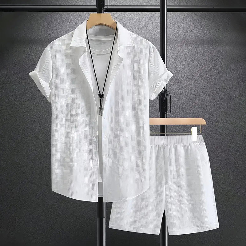 Finn | Men's Cotton Shirt and Shorts Casual Set