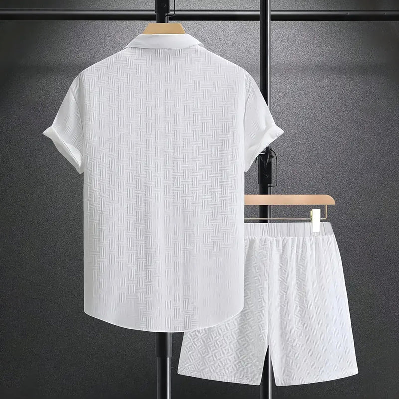 Finn | Men's Cotton Shirt and Shorts Casual Set