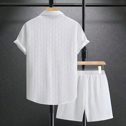 Finn | Men's Cotton Shirt and Shorts Casual Set