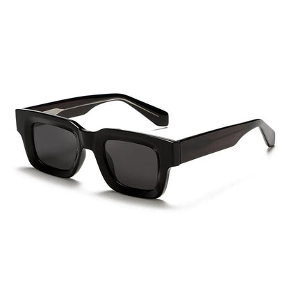 Thick Square Sunglasses with Boxy Frame