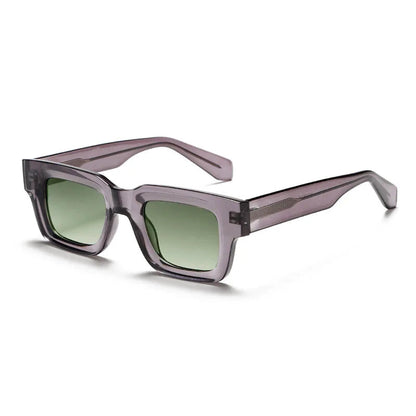 Thick Square Sunglasses with Boxy Frame