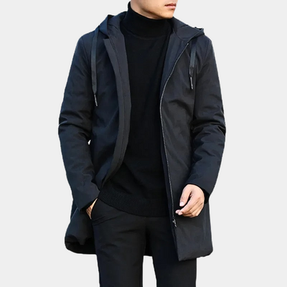 Leo | Hooded Quilted Mid-Length Coat