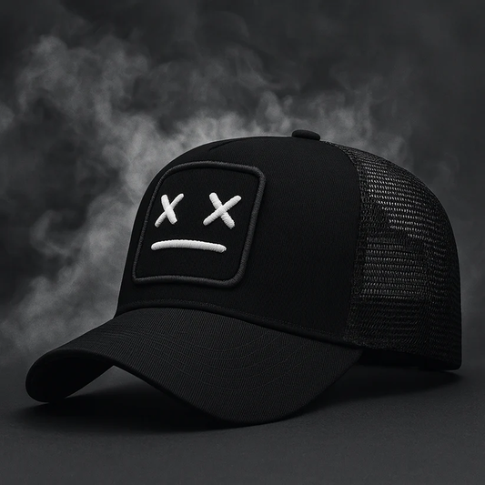 Trucker Cap with Embroidered Face Patch