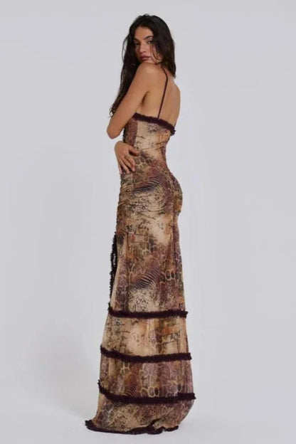 Alondra | Flowing Sunset Maxi Dress