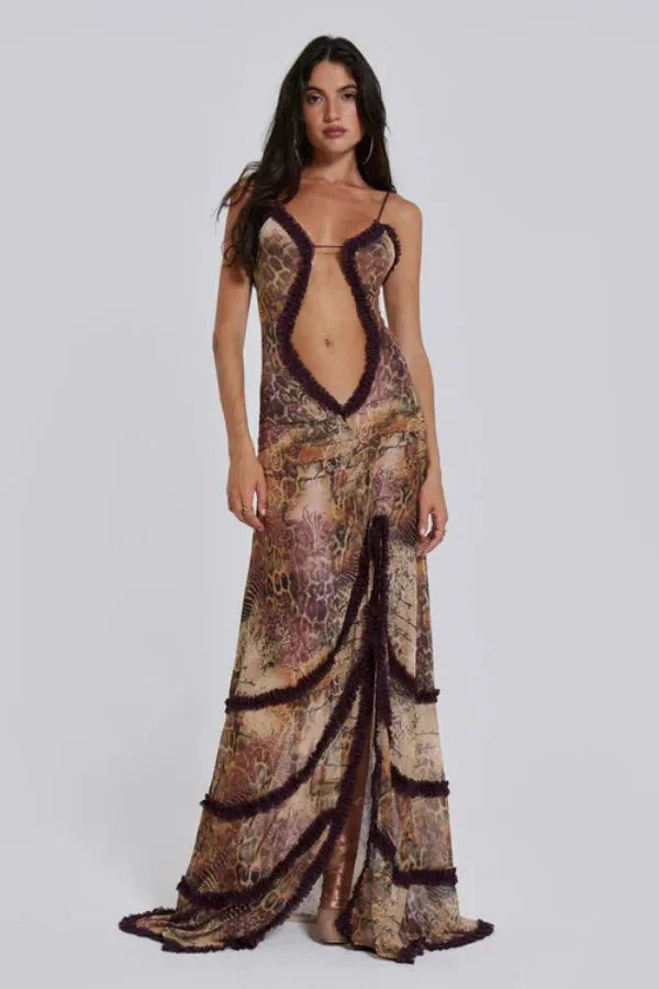 Alondra | Flowing Sunset Maxi Dress