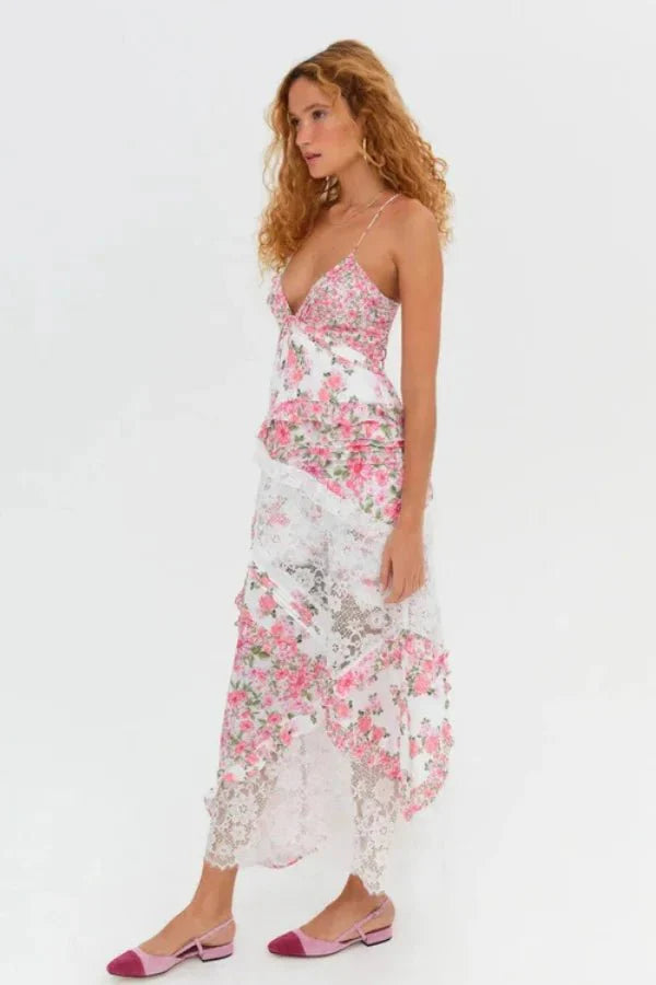 Indie | Boho Print Flowy Maxi Dress