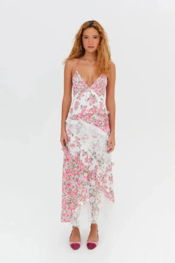 Indie | Boho Print Flowy Maxi Dress