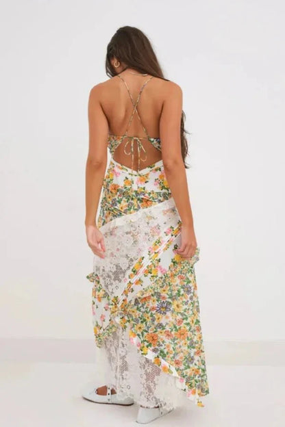 Indie | Boho Print Flowy Maxi Dress