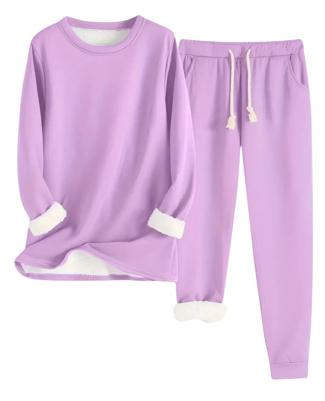 Women's Cosy Fleece Lined Winter Sweatsuit Set