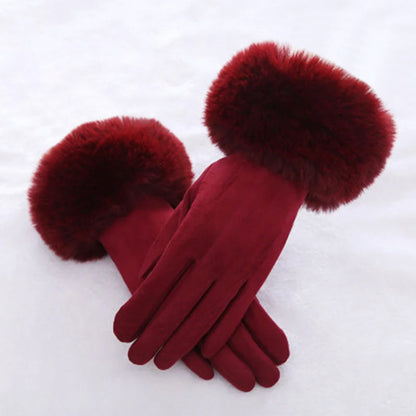 VeluLuxe Faux Fur Winter Gloves